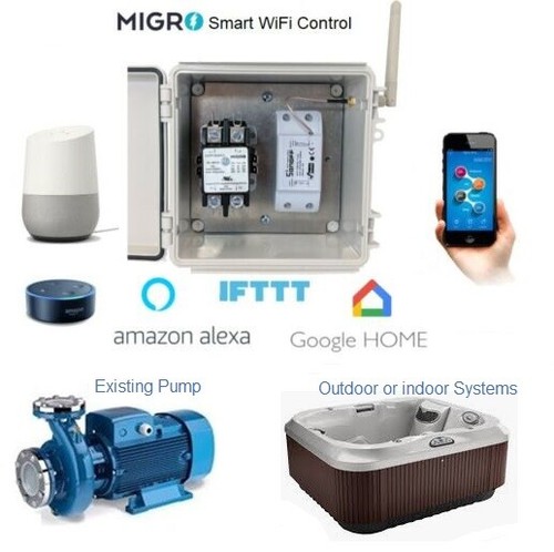 Timer piscina wifi - timer, 50a