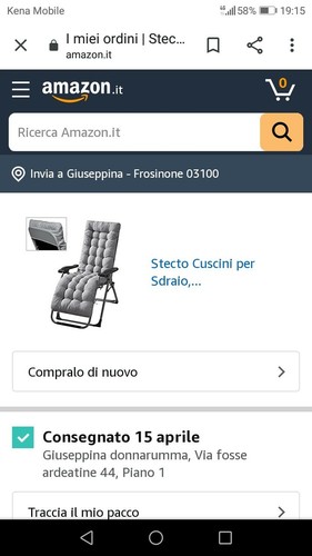 Cuscino sdraio nuovo preso su - cuscino,